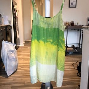 Alice and Olivia. silk, geometric sun dress